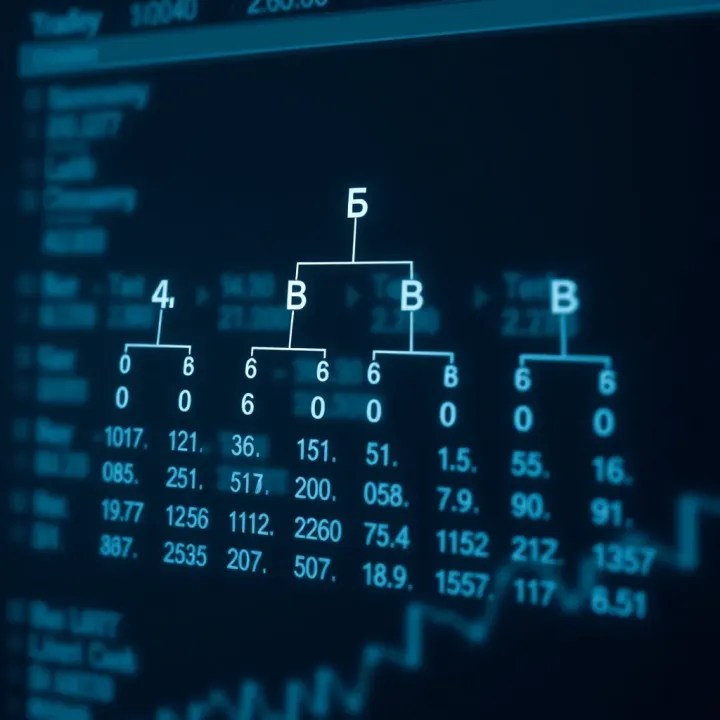 Diagram of binary search tree structure showing nodes with left and right child relationships