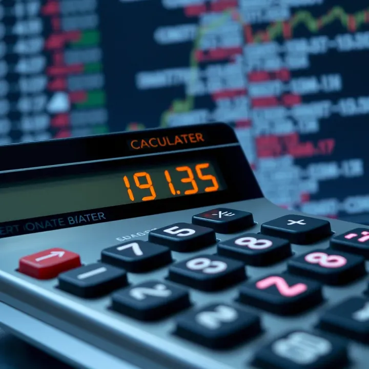 Calculator displaying binary digits and performing binary arithmetic operations