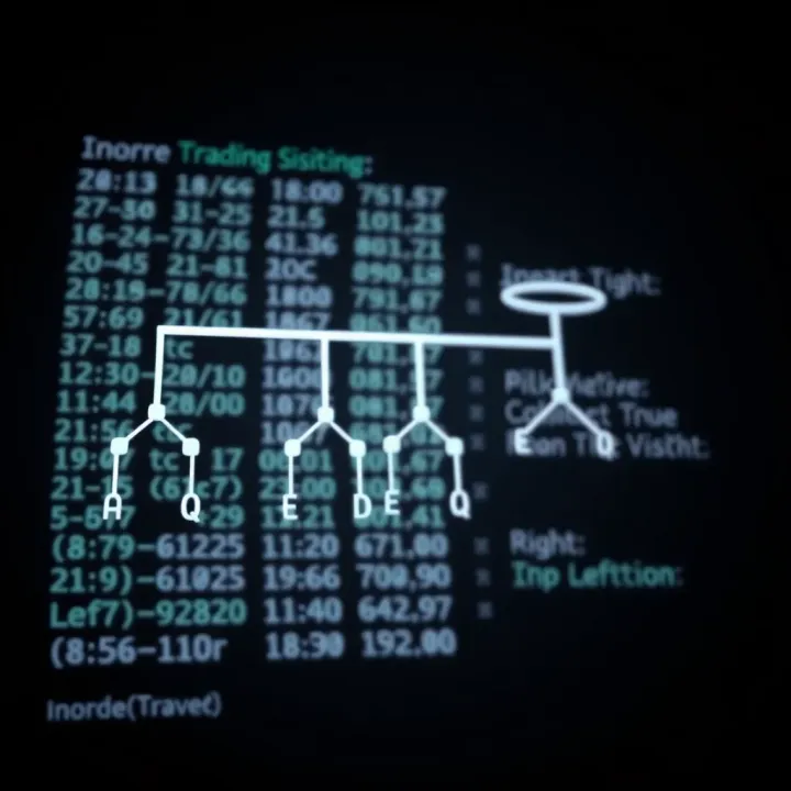 Inorder Traversal Explained Illustration demonstrating inorder traversal on a binary tree highlighting the left-root-right visiting order