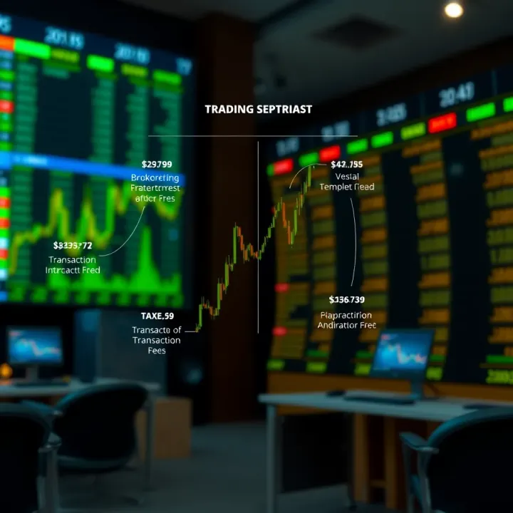 Diagram illustrating various costs involved in intraday trading including brokerage, transaction fees, and taxes