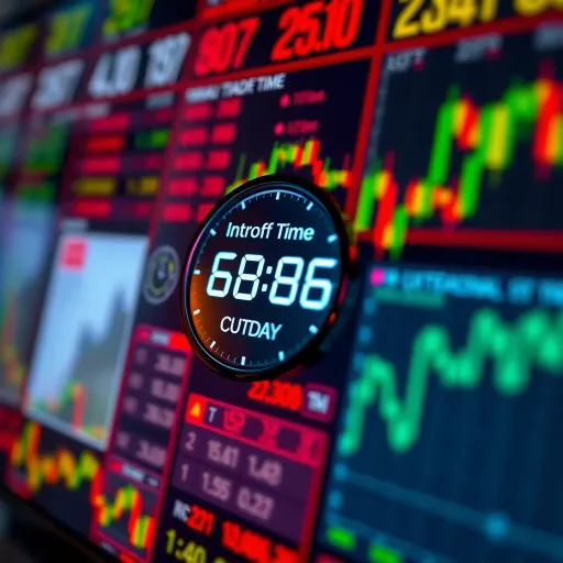 Intraday Trading Cutoff Time and Market Schedule in India Intraday trading schedule with highlighted cutoff time on a digital clock and stock market chart