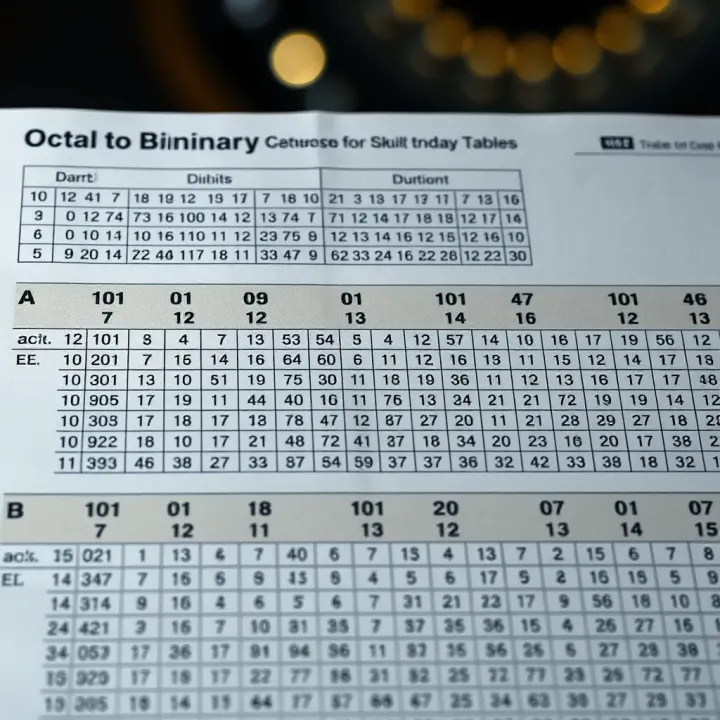 Octal to Binary Conversion Explained with Tables Octal to Binary Conversion Explained with Tables